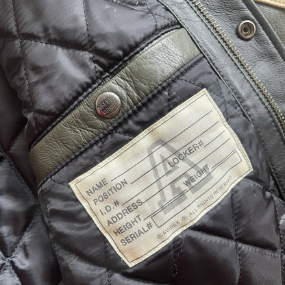 Avirex Wildbears Leather Varsity Jacket - XL