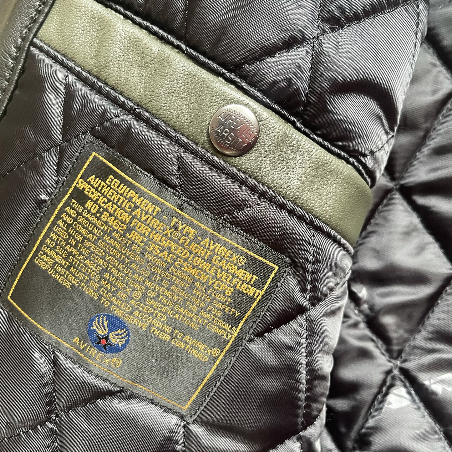 Avirex Wildbears Leather Varsity Jacket - XL