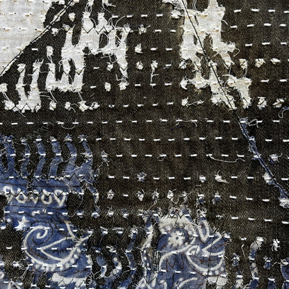 Boro Patchwork Sashiko Distressed Jeans - W32"