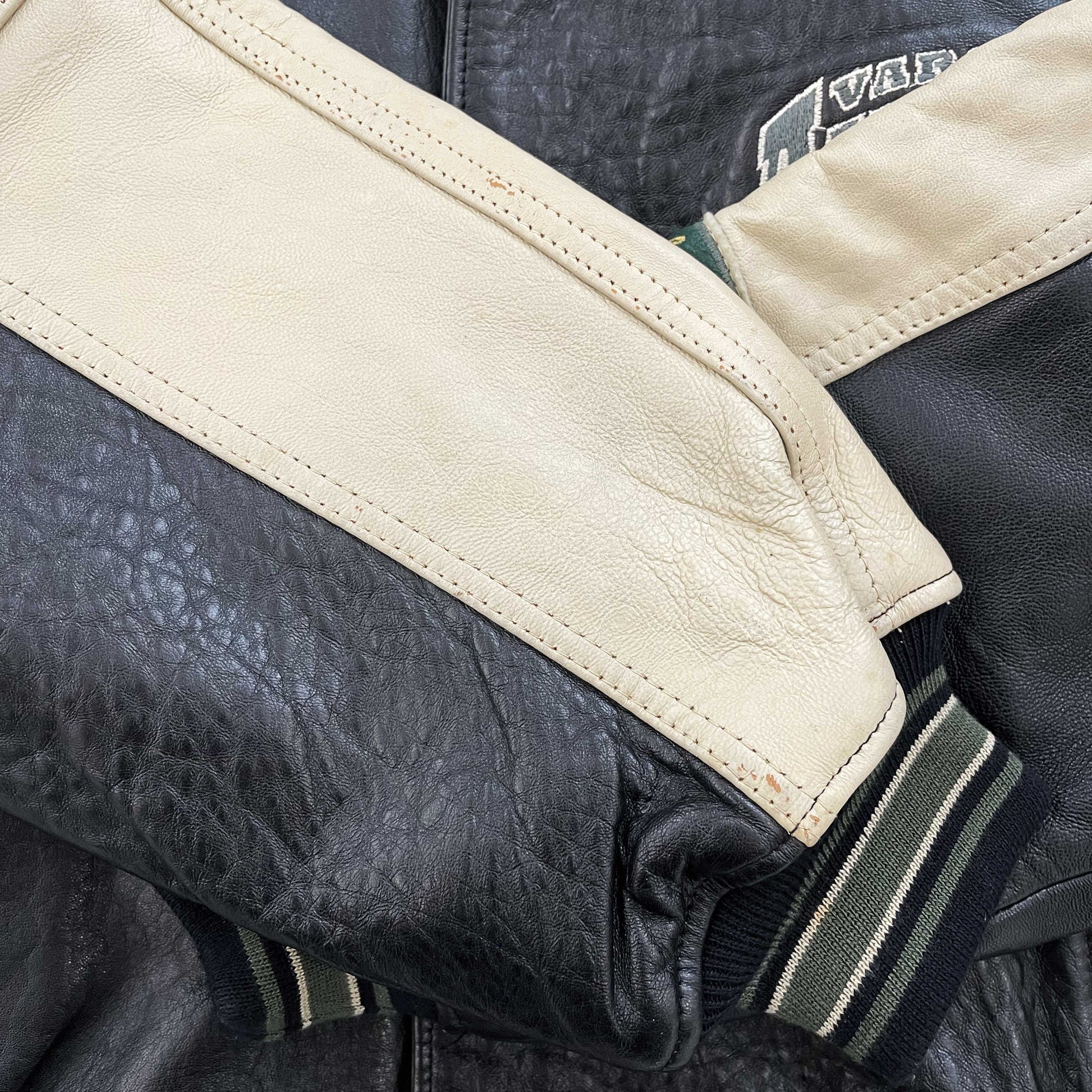Avirex Wildbears Leather Varsity Jacket 