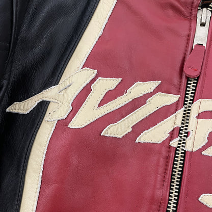 Avirex 387 Leather Racing Jacket - M