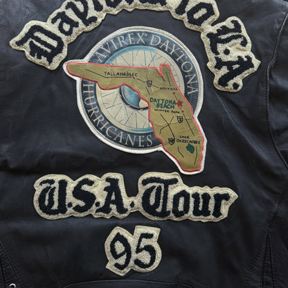 Avirex 'Daytona to LA' Leather Biker Jacket - M