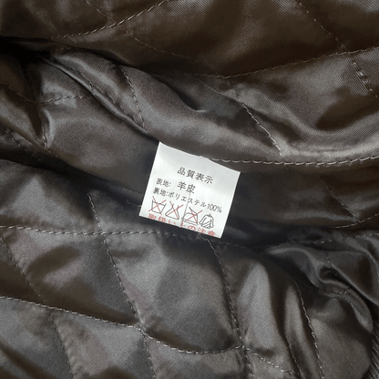 Avirex A2 Lambskin Leather Flight Jacket Boa Collar - L