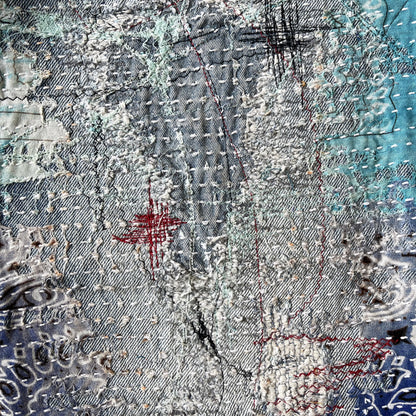 Boro Bandana Sashiko Distressed Jeans - W36"