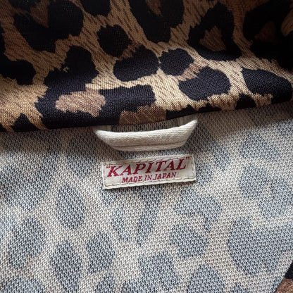 Kapital Smooth Jersey Stuntman & Woman Leopard Track Jacket - L