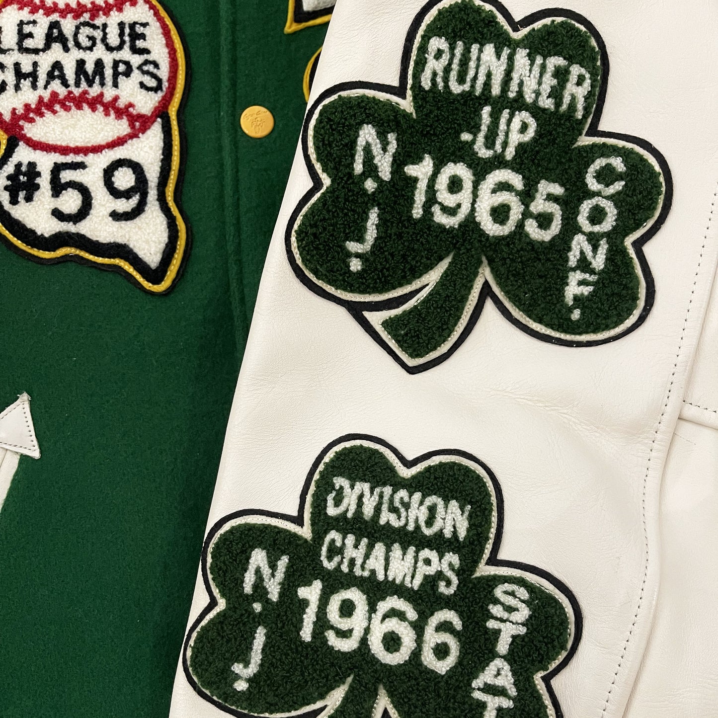 Style Eyes 'Shamrock Baseball Champs' Varsity Jacket - L