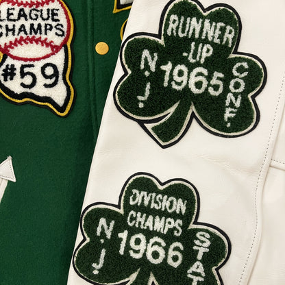 Style Eyes 'Shamrock Baseball Champs' Varsity Jacket - L