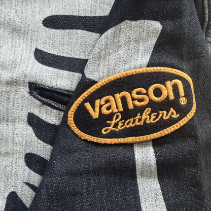 Vanson Leathers Skeleton Denim Shirt - L