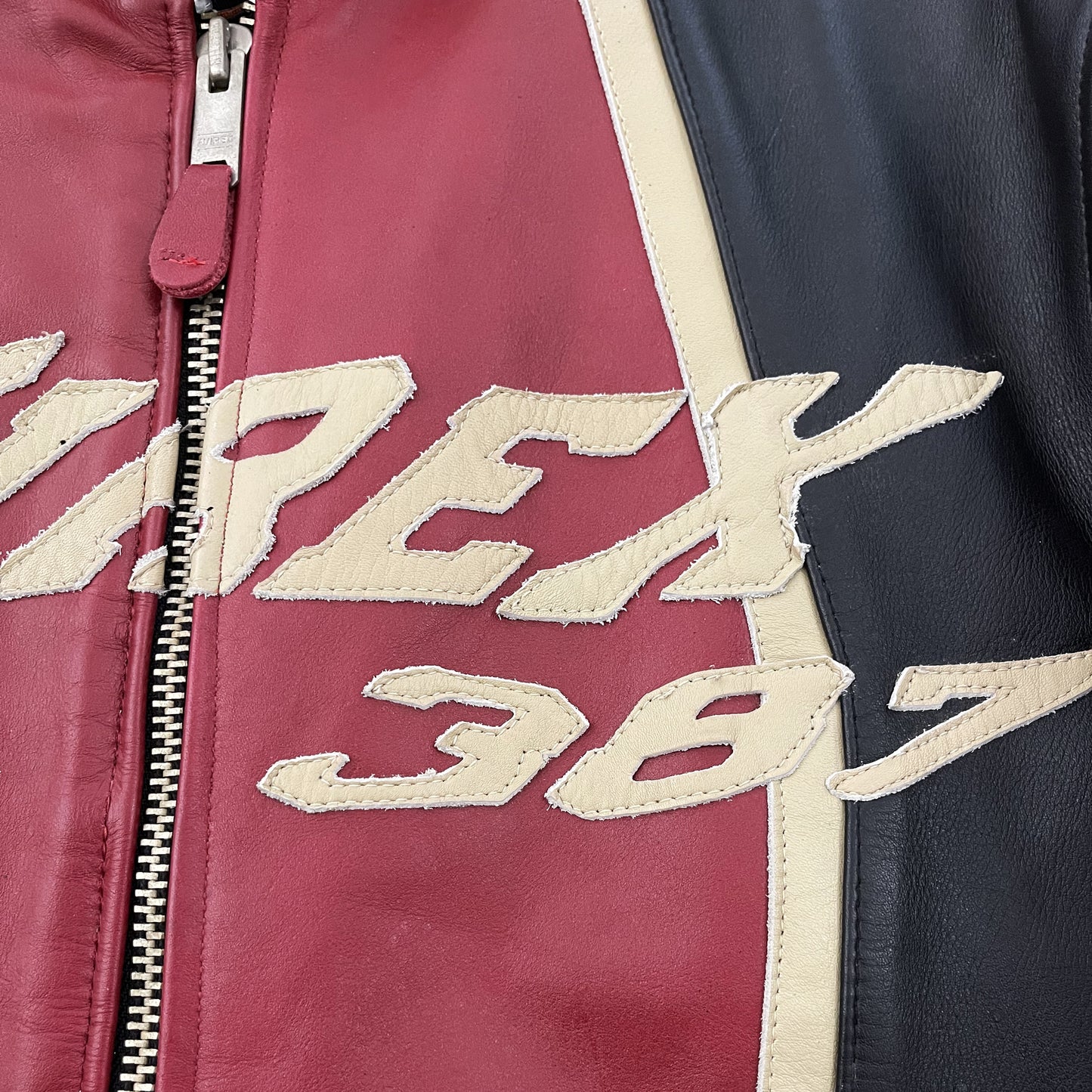 Avirex 387 Leather Racing Jacket - M