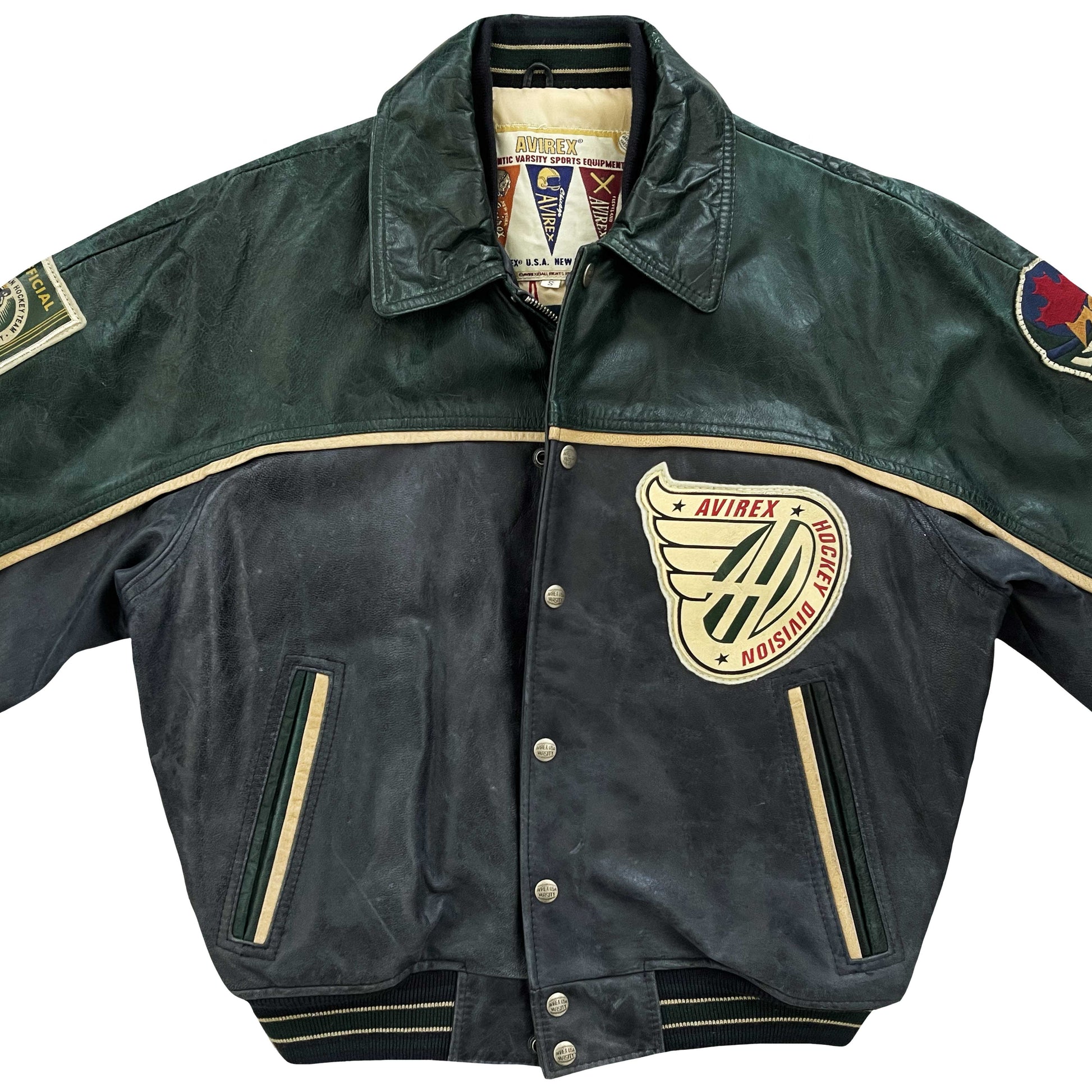 Avirex Leather Varsity Jacket