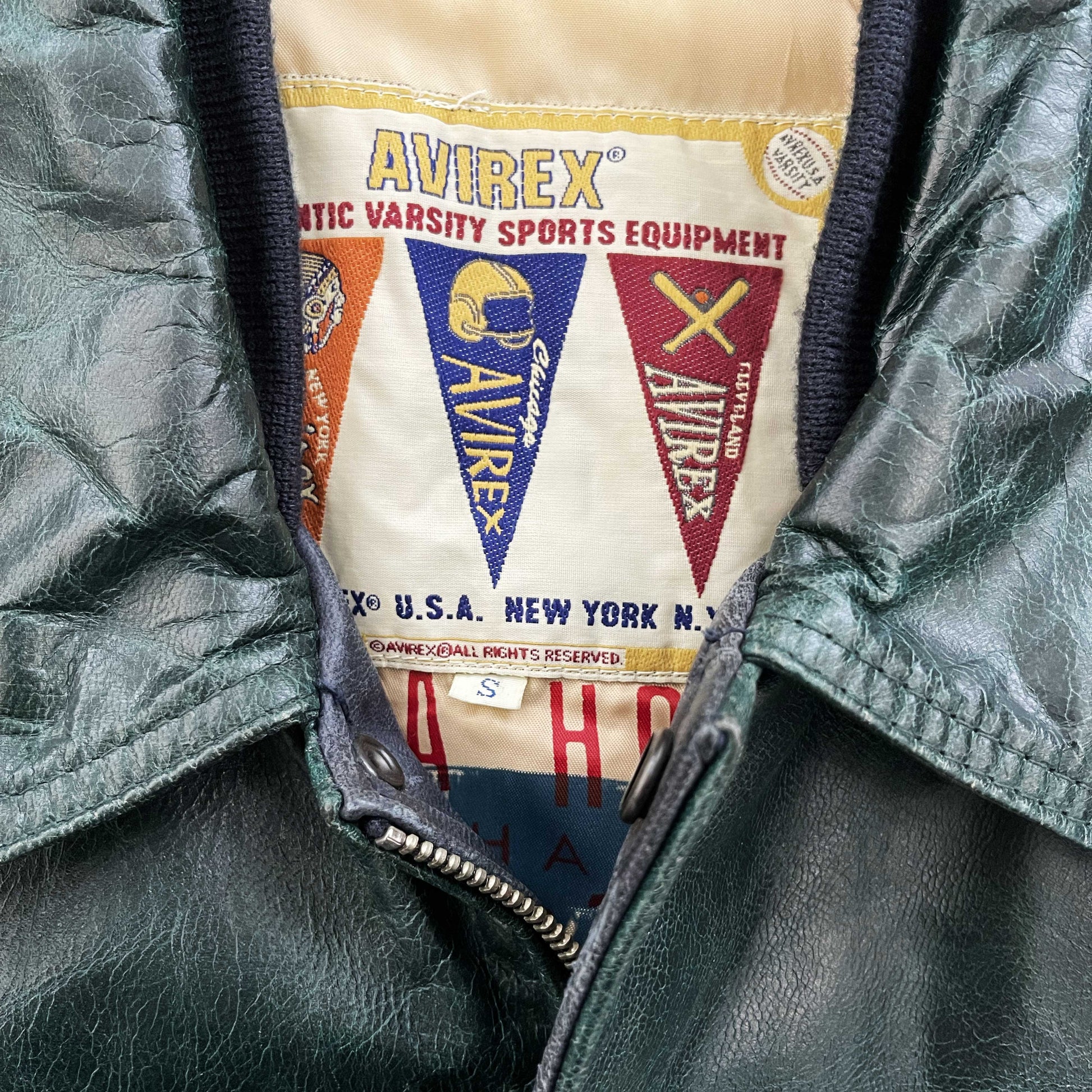 Avirex Leather Varsity Jacket