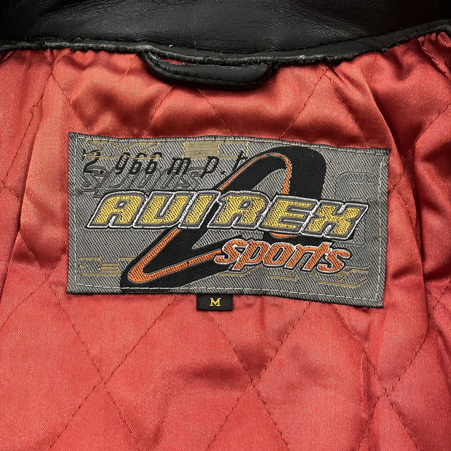 Avirex 387 Leather Racing Jacket - M