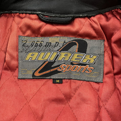 Avirex 387 Leather Racing Jacket - M