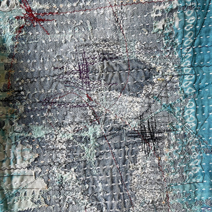 Boro Bandana Sashiko Distressed Jeans - W36"