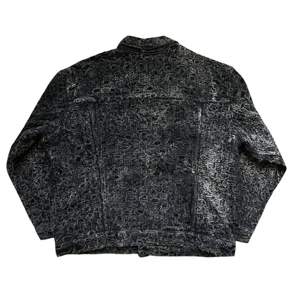 Boro Sashiko Distressed Denim Trucker Jacket - XXL