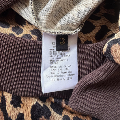 Kapital Smooth Jersey Stuntman & Woman Leopard Track Jacket - L