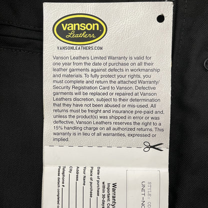 Vanson Leathers Racing Jacket - S