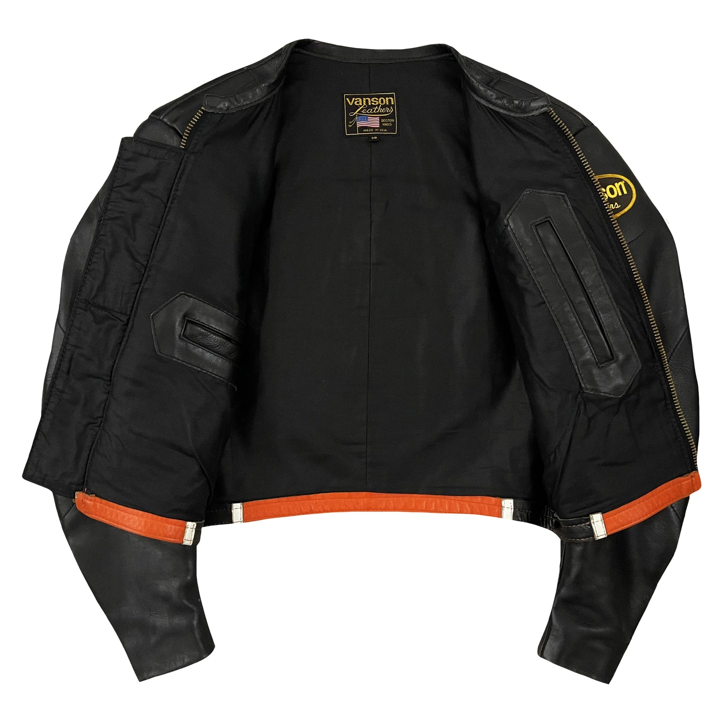 Vanson Leathers Bart Motorcycle Racer Jacket - S