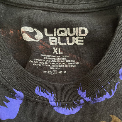 Liquid Blue Dark Fantasy Firing Dragon T-Shirt