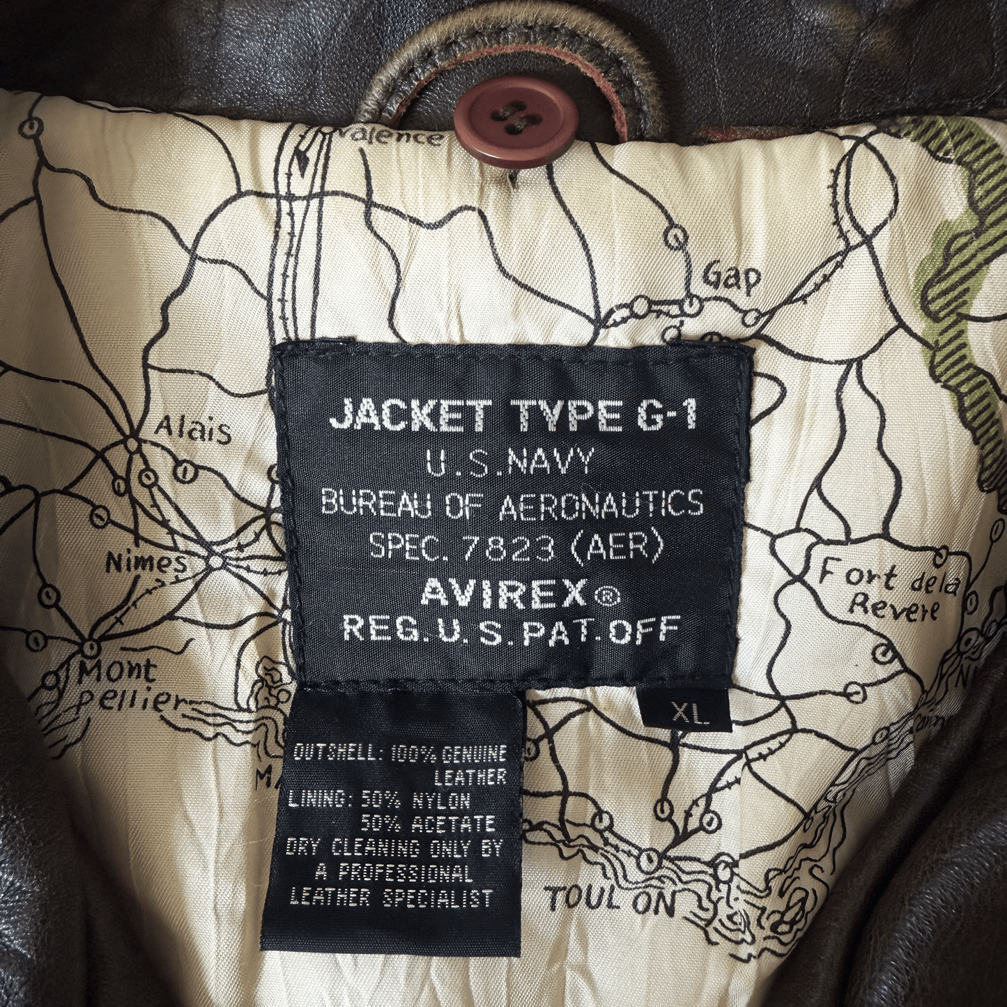 Avirex 1991 Top Gun G-1 Flight Jacket - XL
