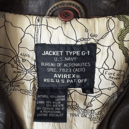 Avirex 1991 Top Gun G-1 Flight Jacket - XL