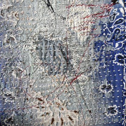 Boro Bandana Sashiko Distressed Jeans - W36"