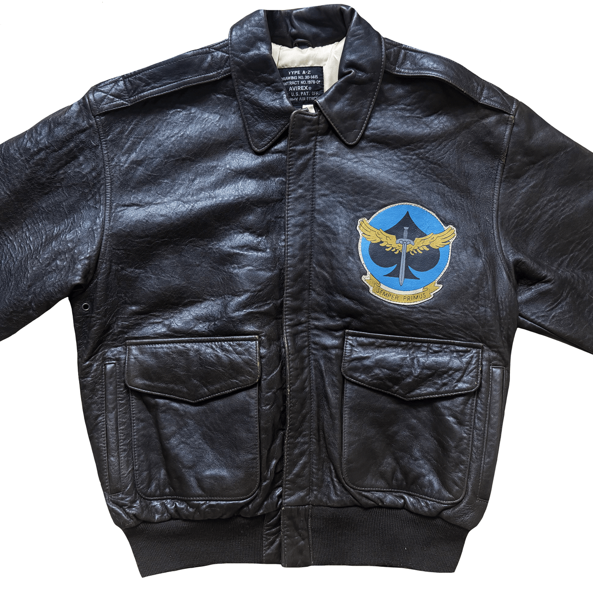 Avirex 'Second Chance' 1992 A2 Leather Flight Jacket - S / M