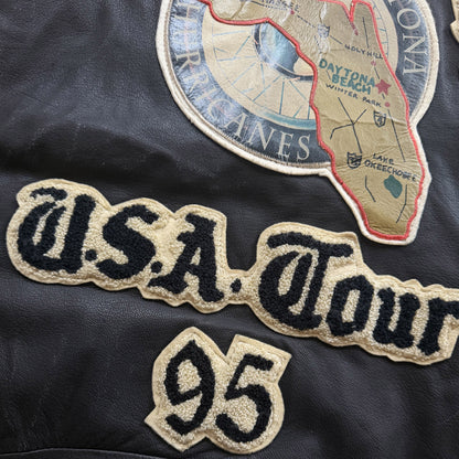 Avirex 'Daytona to LA' Leather Biker Jacket - M