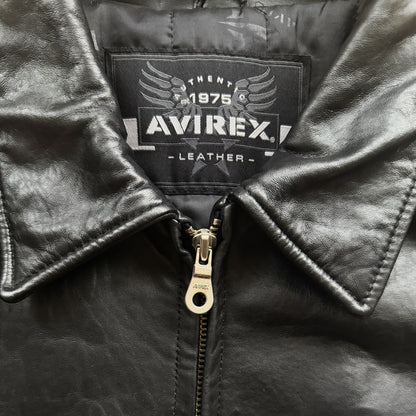 Avirex 'Kajukenbo' Martial Arts Leather Varsity Jacket - XXL