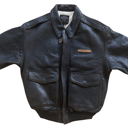 Avirex 'Lucky Strike' A2 Leather Flight Jacket - S / M