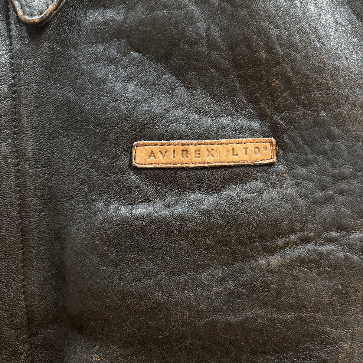 Avirex 'Lucky Strike' A2 Leather Flight Jacket - S / M