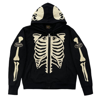 Vanson Leathers Skeleton Hoodie - XXL
