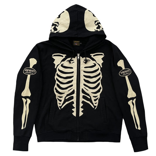 Vanson Leathers Skeleton Hoodie - XXL