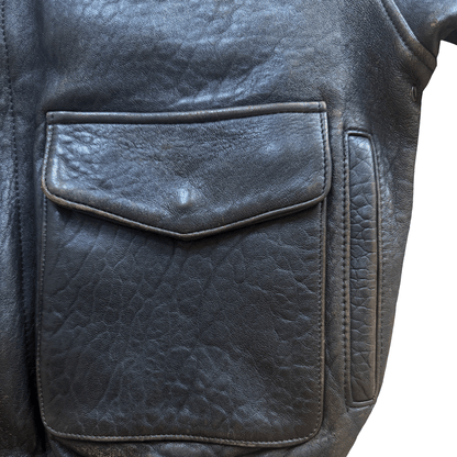 Avirex 'Lucky Strike' A2 Leather Flight Jacket - S / M