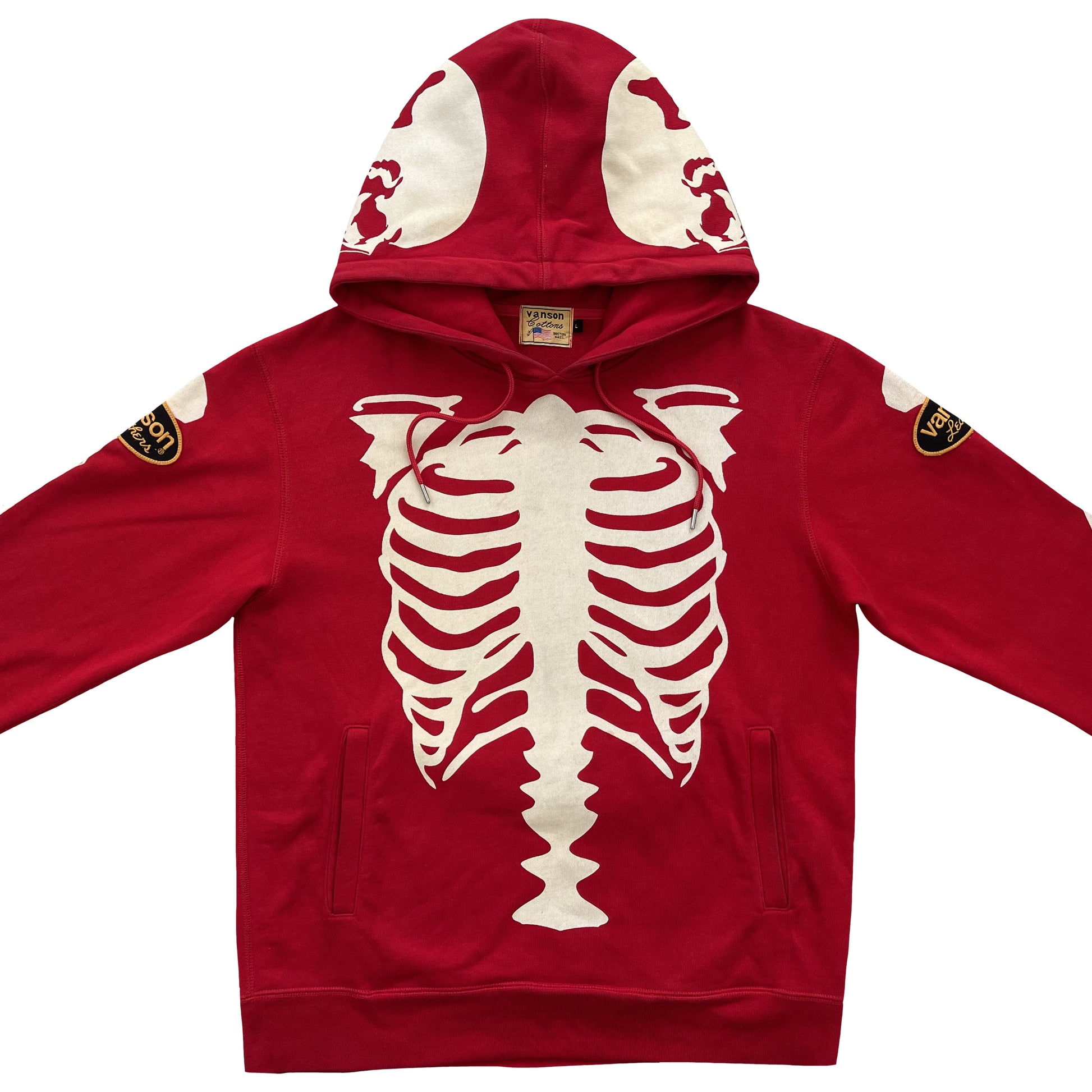 Vanson Leathers Skeleton Hoodie