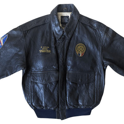 Avirex 1988 'Patrouille de France' A2 Leather Flight Jacket - S / M