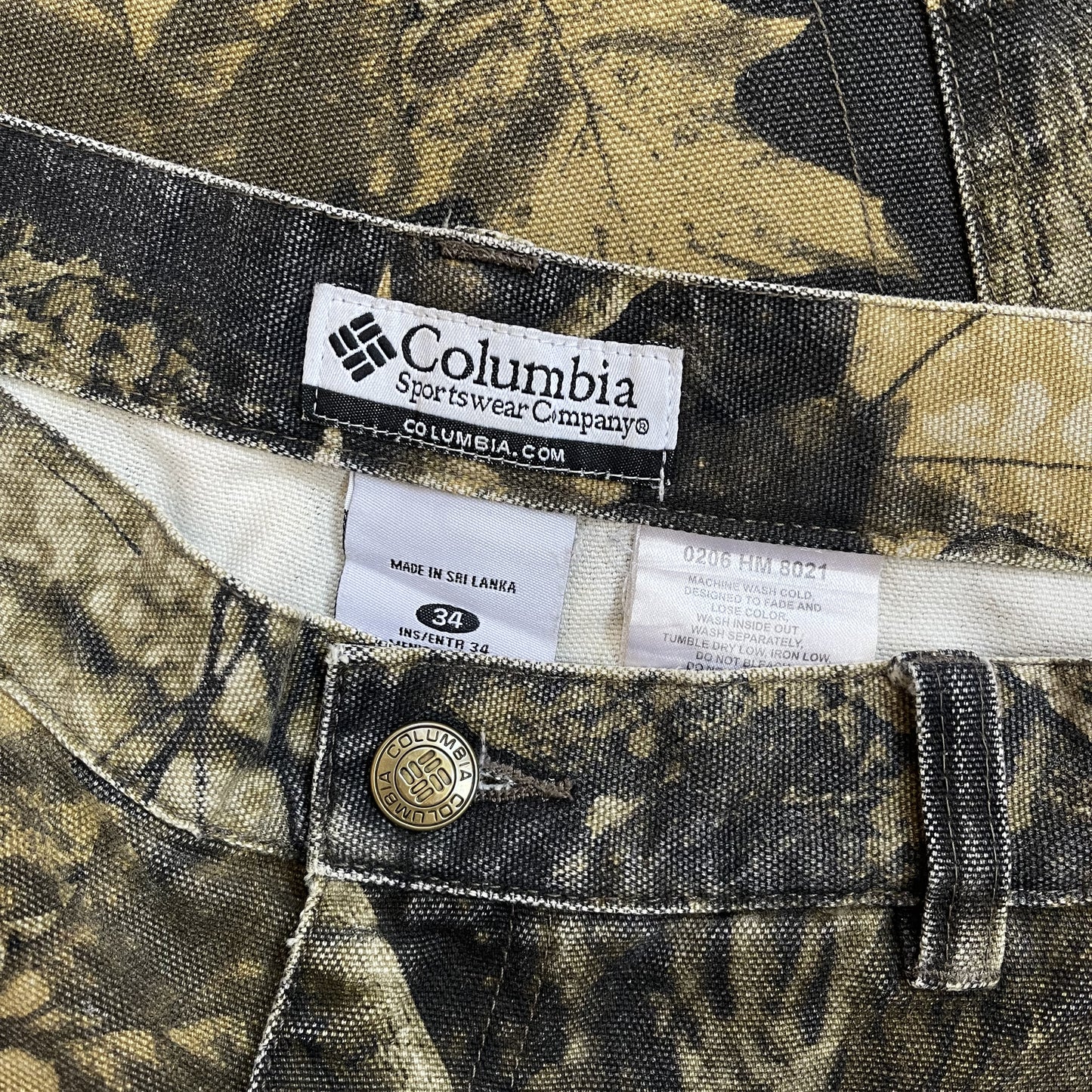 Columbia Real Tree Camo Double Knee Pants - W34"