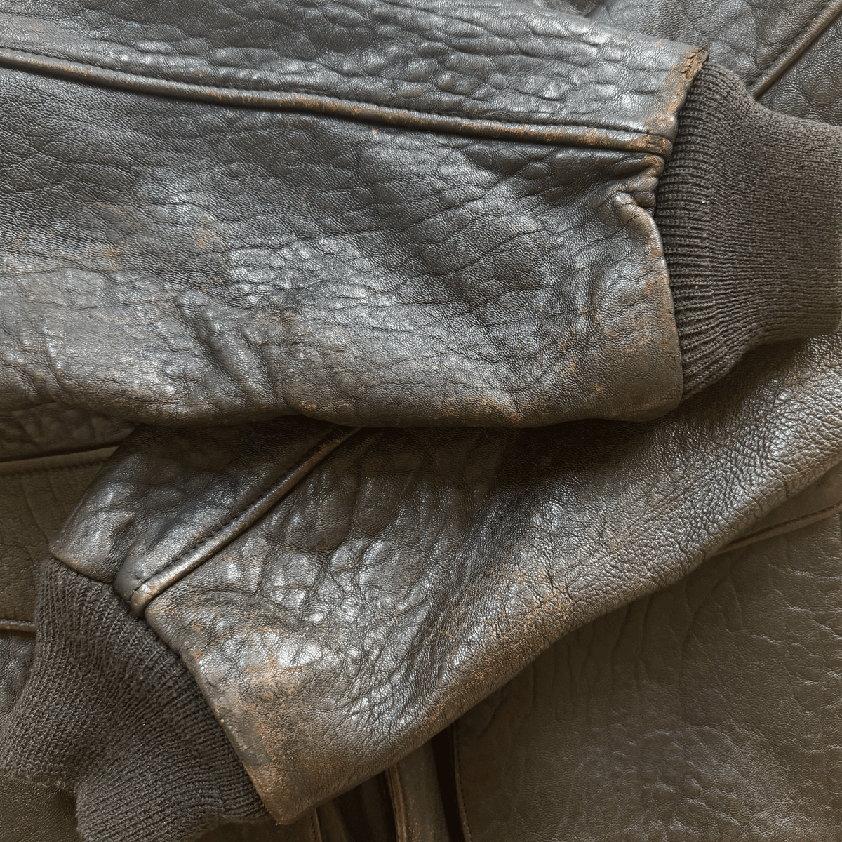 Avirex 'Lucky Strike' A2 Leather Flight Jacket - S / M
