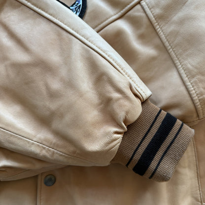 Avirex 'Rides & Rims' Leather Varsity Jacket - L