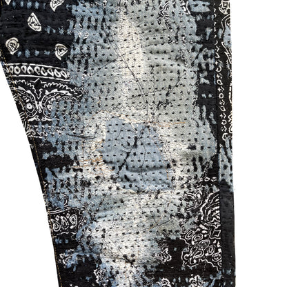 Boro Patchwork Sashiko Distressed Jeans - W34"