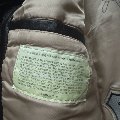 Avirex 'Second Chance' 1992 A2 Leather Flight Jacket - S / M