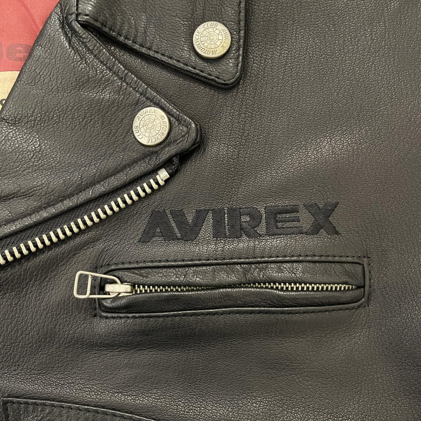 Avirex Daytona Leather Biker Jacket - L