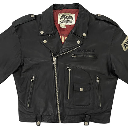 Avirex Daytona Leather Biker Jacket - L