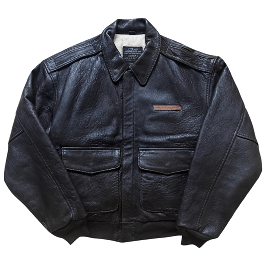 Avirex 'The K.O Kid' 1991 A2 Leather Flight Jacket - XS / S