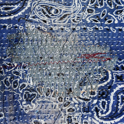 Boro Bandana Sashiko Distressed Jeans - W36"