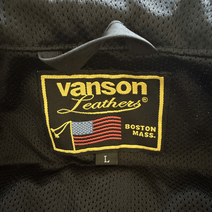 Vanson Leathers Motorcycle Mesh Racer Jacket - M