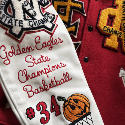 Whitesville 'Golden Eagles' Varsity Jacket - M