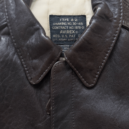 Avirex 'The K.O Kid' 1991 A2 Leather Flight Jacket - XS / S
