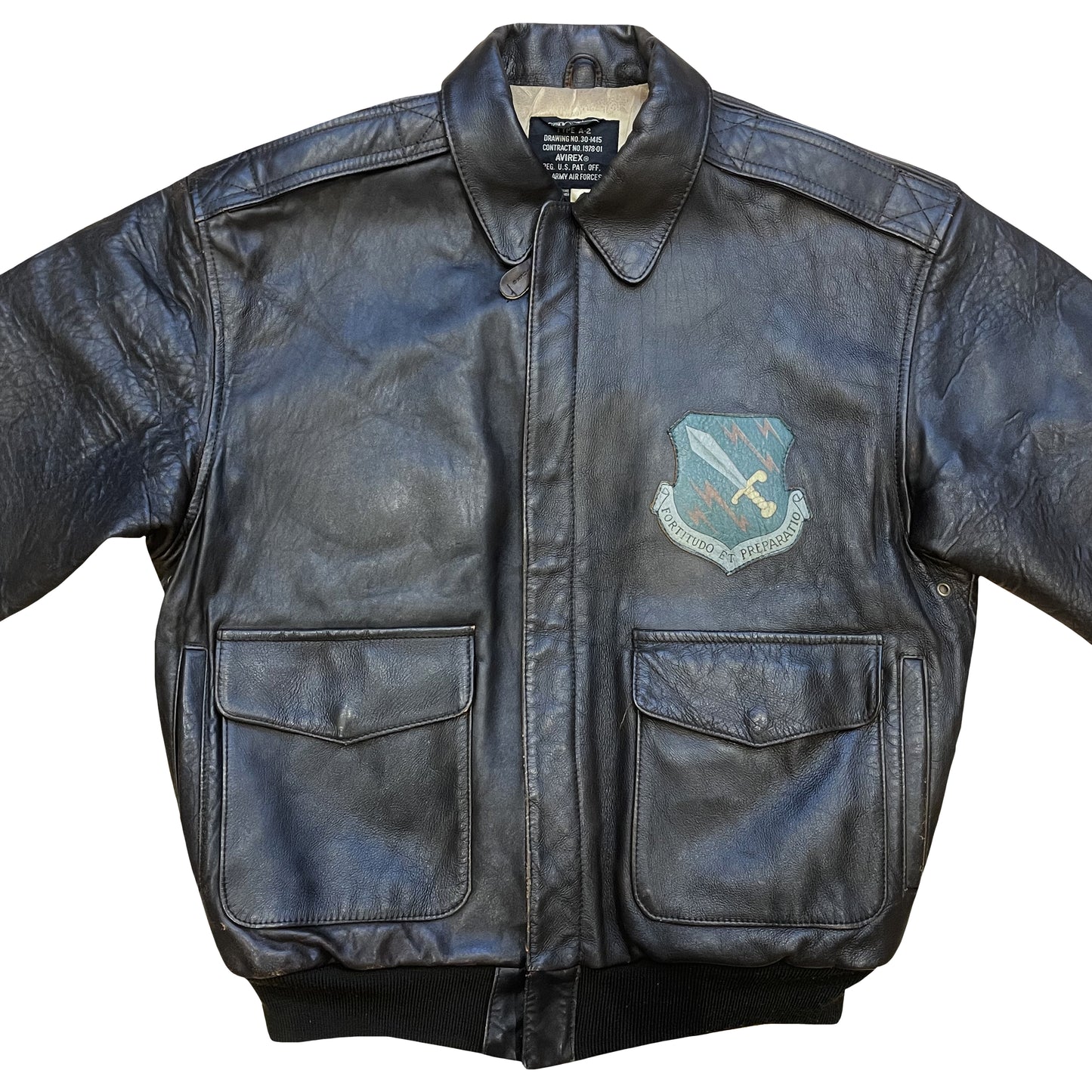 Avirex 'Seven Wishes' A2 Leather Flight Jacket - L