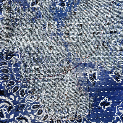 Boro Bandana Sashiko Distressed Jeans - W36"